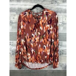 Belle By Kim Gravel Large Long Sleeve Blouse
